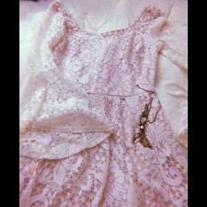 White lace dress